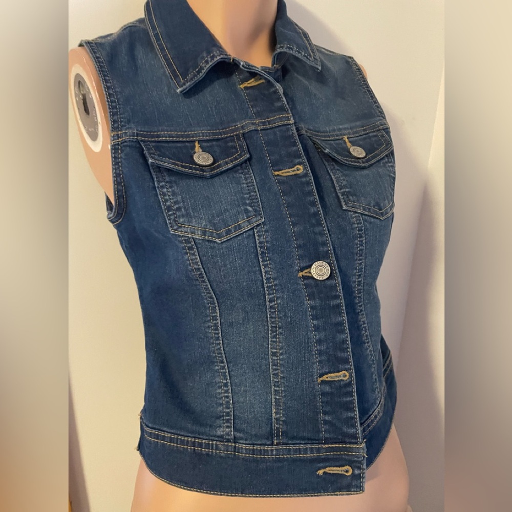PTP 17” Gorgeous Wax Jeans stretch denim vest